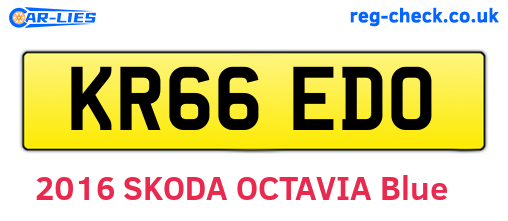 KR66EDO are the vehicle registration plates.