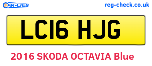 LC16HJG are the vehicle registration plates.