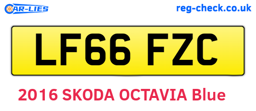 LF66FZC are the vehicle registration plates.