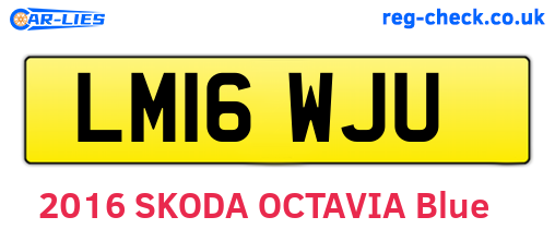 LM16WJU are the vehicle registration plates.