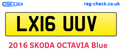 LX16UUV are the vehicle registration plates.