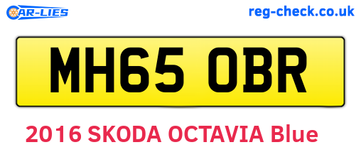 MH65OBR are the vehicle registration plates.