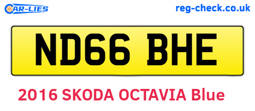 ND66BHE are the vehicle registration plates.
