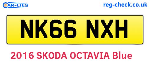 NK66NXH are the vehicle registration plates.
