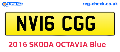 NV16CGG are the vehicle registration plates.