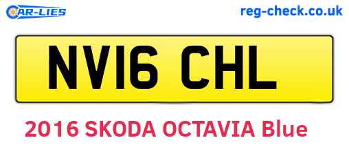 NV16CHL are the vehicle registration plates.