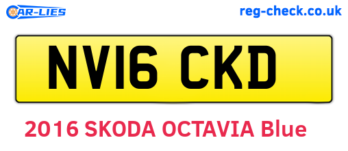 NV16CKD are the vehicle registration plates.