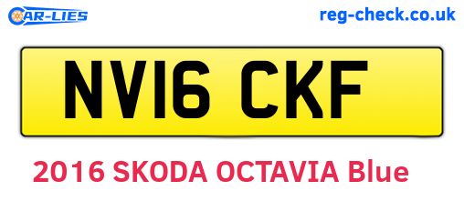 NV16CKF are the vehicle registration plates.