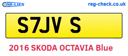 S7JVS are the vehicle registration plates.