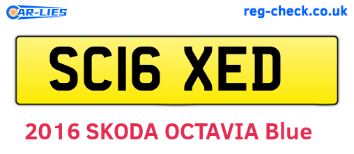 SC16XED are the vehicle registration plates.