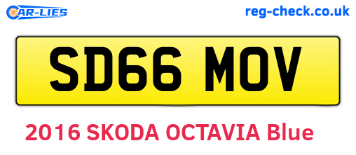 SD66MOV are the vehicle registration plates.