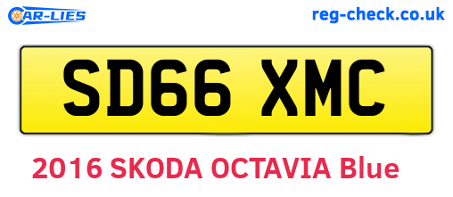 SD66XMC are the vehicle registration plates.