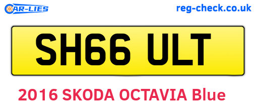 SH66ULT are the vehicle registration plates.