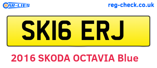 SK16ERJ are the vehicle registration plates.