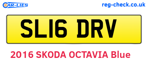 SL16DRV are the vehicle registration plates.