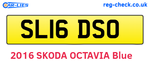 SL16DSO are the vehicle registration plates.
