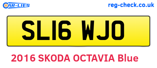 SL16WJO are the vehicle registration plates.