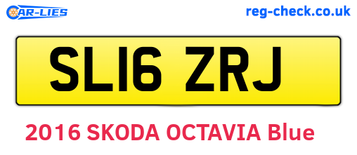 SL16ZRJ are the vehicle registration plates.