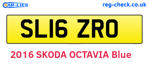 SL16ZRO are the vehicle registration plates.