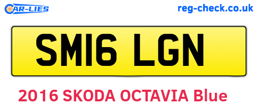 SM16LGN are the vehicle registration plates.
