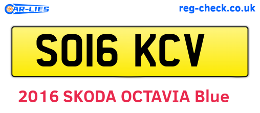SO16KCV are the vehicle registration plates.