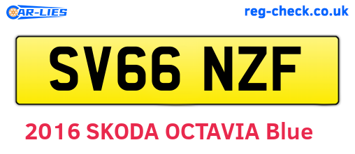 SV66NZF are the vehicle registration plates.