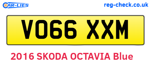 VO66XXM are the vehicle registration plates.