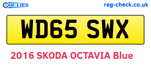 WD65SWX are the vehicle registration plates.