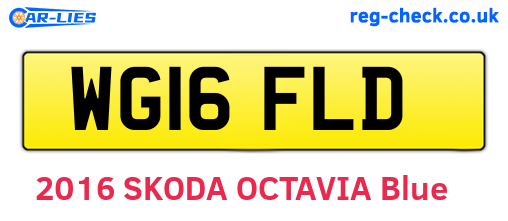 WG16FLD are the vehicle registration plates.