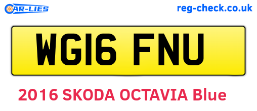 WG16FNU are the vehicle registration plates.