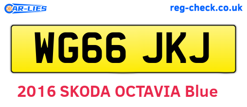 WG66JKJ are the vehicle registration plates.