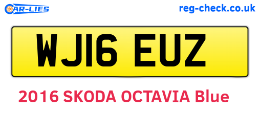 WJ16EUZ are the vehicle registration plates.