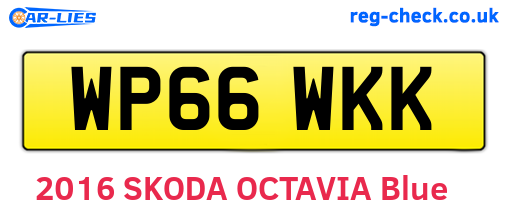 WP66WKK are the vehicle registration plates.