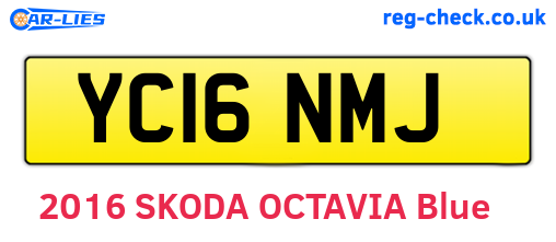 YC16NMJ are the vehicle registration plates.