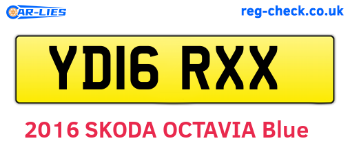 YD16RXX are the vehicle registration plates.
