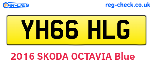 YH66HLG are the vehicle registration plates.