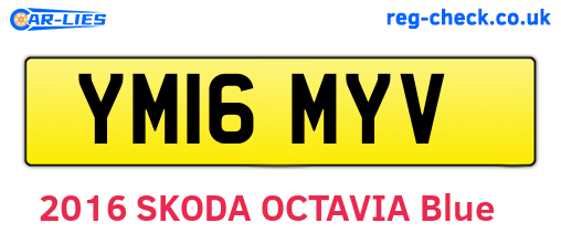YM16MYV are the vehicle registration plates.