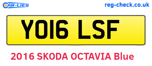 YO16LSF are the vehicle registration plates.