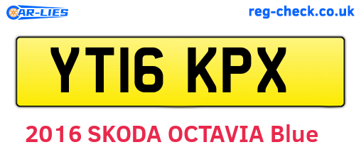 YT16KPX are the vehicle registration plates.