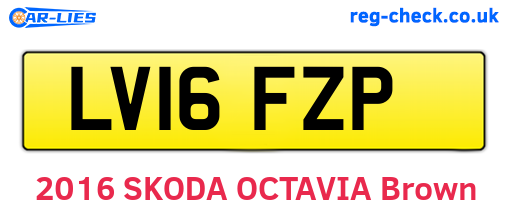 LV16FZP are the vehicle registration plates.