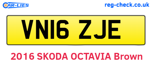 VN16ZJE are the vehicle registration plates.