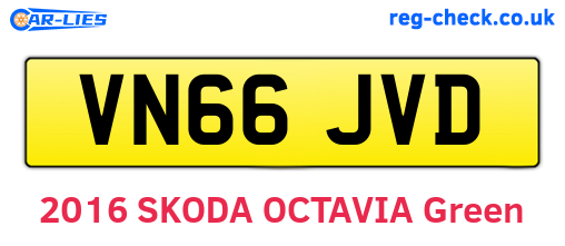 VN66JVD are the vehicle registration plates.