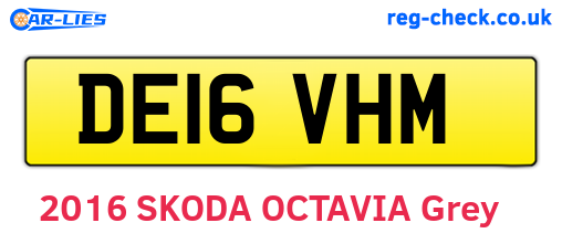 DE16VHM are the vehicle registration plates.