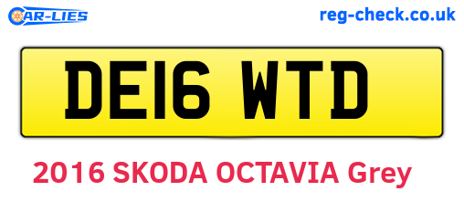 DE16WTD are the vehicle registration plates.