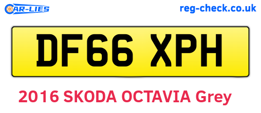 DF66XPH are the vehicle registration plates.