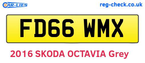 FD66WMX are the vehicle registration plates.