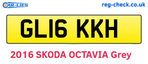 GL16KKH are the vehicle registration plates.