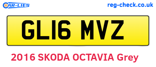 GL16MVZ are the vehicle registration plates.