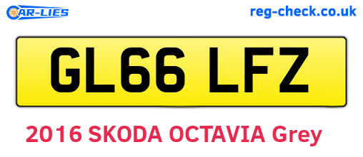 GL66LFZ are the vehicle registration plates.