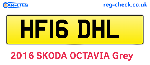 HF16DHL are the vehicle registration plates.